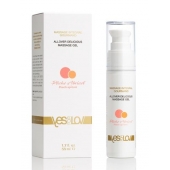 Универсальный массажный гель-смазка Allover Delicious Massage Gel с ароматом персика и аброкоса - 50 мл. - YESforLOV - купить с доставкой в Реутове