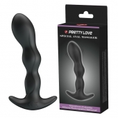 Черный анальный стимулятор простаты с вибрацией Special Anal Massager - 14,5 см. - Baile - в Реутове купить с доставкой