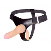 Страпон с вагинальной пробкой - 16,5 см. - Erowoman-Eroman - купить с доставкой в Реутове