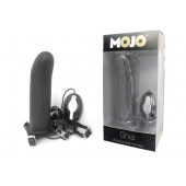 Черный страпон с вибратором Mojo Ghia - Seven Creations - купить с доставкой в Реутове