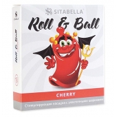 Стимулирующий презерватив-насадка Roll   Ball Cherry - Sitabella - купить с доставкой в Реутове