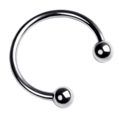 Серебристая подкова на головку пениса - ToyFa - купить с доставкой в Реутове