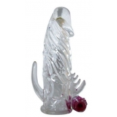 Закрытая прозрачная вибронасадка на пенис Crystal Sleeve Vibe - Erowoman-Eroman - в Реутове купить с доставкой