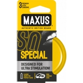 Презервативы с точками и рёбрами в железном кейсе MAXUS Special - 3 шт. - Maxus - купить с доставкой в Реутове