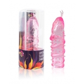 Закрытая рельефная насадка Crystal sleeve snakes в виде змеи с усиками - 14 см. - Erowoman-Eroman - в Реутове купить с доставкой
