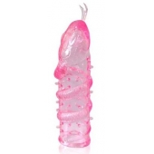 Закрытая рельефная насадка Crystal sleeve snakes в виде змеи с усиками - 14 см. - Erowoman-Eroman - в Реутове купить с доставкой