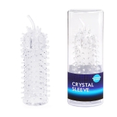 Закрытая рельефная насадка Crystal sleeve с усиками - 12 см. - Erowoman-Eroman - в Реутове купить с доставкой