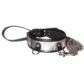 Стильный ошейник с металлическим блеском и поводком - Sitabella - купить с доставкой в Реутове