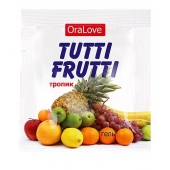 Пробник гель-смазки Tutti-frutti со вкусом тропических фруктов - 4 гр. - Биоритм - купить с доставкой в Реутове