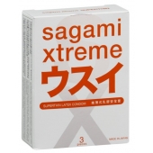 Ультратонкие презервативы Sagami Xtreme SUPERTHIN - 3 шт. - Sagami - купить с доставкой в Реутове