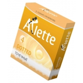 Презервативы Arlette Dotted с точечной текстурой - 3 шт. - Arlette - купить с доставкой в Реутове