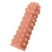 Телесная реалистичная насадка KOKOS Extreme Sleeve 02 с дополнительной стимуляцией - 12,7 см. - KOKOS - в Реутове купить с доставкой