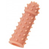 Телесная реалистичная насадка KOKOS Extreme Sleeve 03 с дополнительной стимуляцией - 12,7 см. - KOKOS - в Реутове купить с доставкой