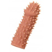 Телесная реалистичная насадка KOKOS Extreme Sleeve 07 с дополнительной стимуляцией - 12,7 см. - KOKOS - в Реутове купить с доставкой