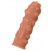 Телесная реалистичная насадка KOKOS Extreme Sleeve 11 с дополнительной стимуляцией - 12,7 см. - KOKOS - в Реутове купить с доставкой