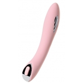 Розовый силиконовый вибратор с электростимуляцией TESLA G-POINT - 21 см. - ToyFa - купить с доставкой в Реутове