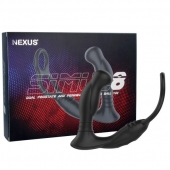 Черная анальная пробка NEXUS SIMUL8 с фиксацией на теле кольцами - Nexus Range - в Реутове купить с доставкой