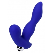 Синий силиконовый вибростимулятор простаты Stroman - 14,5 см. - ToyFa - в Реутове купить с доставкой