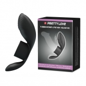 Черное кольцо на пенис с вибрацией Vibration Penis Sleeve - Baile - в Реутове купить с доставкой