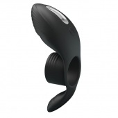 Черное кольцо на пенис с вибрацией Vibration Penis Sleeve - Baile - в Реутове купить с доставкой