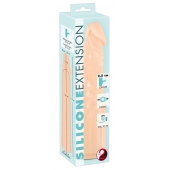 Телесная насадка-удлинитель Silicone Extension - 19 см. - Orion - в Реутове купить с доставкой
