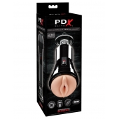 Телесный вибромастурбатор-вагина Cock Compressor Vibrating Stroker - Pipedream - в Реутове купить с доставкой