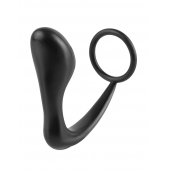 Эрекционное кольцо с анальной пробкой Ass-Gasm Cockring Plug - Pipedream - в Реутове купить с доставкой