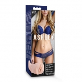 Телесный мастурбатор-вагина с вибропулей Ashley - Blush Novelties - в Реутове купить с доставкой