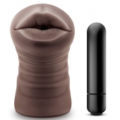 Коричневый мастурбатор-ротик Heather - Blush Novelties - в Реутове купить с доставкой