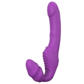 Фиолетовый безремневой вибрострапон DOUBLE DIPPER - Dream Toys - купить с доставкой в Реутове