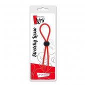 Красное эрекционное лассо с одной бусиной-утяжкой STRETCHY THIN LASSO - Dream Toys - в Реутове купить с доставкой