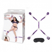 Фиолетовый набор фиксаций на кровати Classic Bedspreader - Lux Fetish - купить с доставкой в Реутове