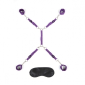 Фиолетовый набор фиксаций на кровати Classic Bedspreader - Lux Fetish - купить с доставкой в Реутове
