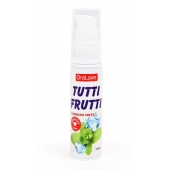 Гель-смазка Tutti-frutti со вкусом сладкой мяты - 30 гр. - Биоритм - купить с доставкой в Реутове