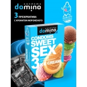 Презервативы для орального секса DOMINO Sweet Sex с ароматом мороженого - 3 шт. - Domino - купить с доставкой в Реутове