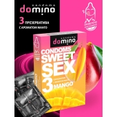 Презервативы для орального секса DOMINO Sweet Sex с ароматом манго - 3 шт. - Domino - купить с доставкой в Реутове