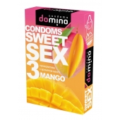 Презервативы для орального секса DOMINO Sweet Sex с ароматом манго - 3 шт. - Domino - купить с доставкой в Реутове