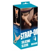 Силиконовый полый страпон на ремнях Silicone Strap-on - 16 см. - Orion - купить с доставкой в Реутове