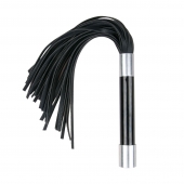 Черная плеть Easytoys Flogger With Metal Grip - 38 см. - Easy toys - купить с доставкой в Реутове