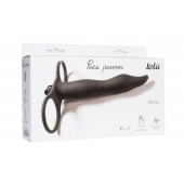 Черная вибронасадка для двойного проникновения Flirtini - 15,9 см. - Lola Games - купить с доставкой в Реутове