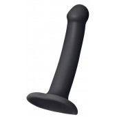 Черный фаллос на присоске Silicone Bendable Dildo S - 17 см. - Strap-on-me - купить с доставкой в Реутове