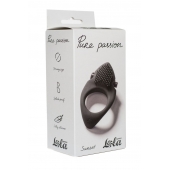 Черное эрекционное виброкольцо Pure Passion Sunset - Lola Games - в Реутове купить с доставкой