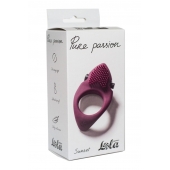 Бордовое эрекционное виброкольцо Pure Passion Sunset - Lola Games - в Реутове купить с доставкой