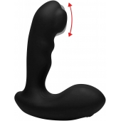 Черный стимулятор простаты Alpha-Pro 7X P-Milker Silicone Prostate Stimulator with Milking Bead - XR Brands - в Реутове купить с доставкой