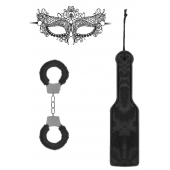 Черный игровой набор Introductory Bondage Kit №4 - Shots Media BV - купить с доставкой в Реутове
