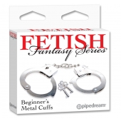 Металлические наручники Beginner s Metal Cuffs - Pipedream - купить с доставкой в Реутове