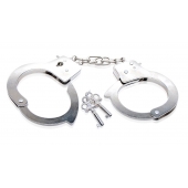 Металлические наручники Beginner s Metal Cuffs - Pipedream - купить с доставкой в Реутове