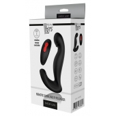 Черный вибромассажер простаты SWIRLING P-PLEASER - Dream Toys - в Реутове купить с доставкой