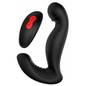 Черный вибромассажер простаты SWIRLING P-PLEASER - Dream Toys - в Реутове купить с доставкой