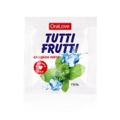Пробник гель-смазки Tutti-frutti со вкусом мяты - 4 гр. - Биоритм - купить с доставкой в Реутове